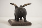 Skulptur gris i gjutjärn. A253 