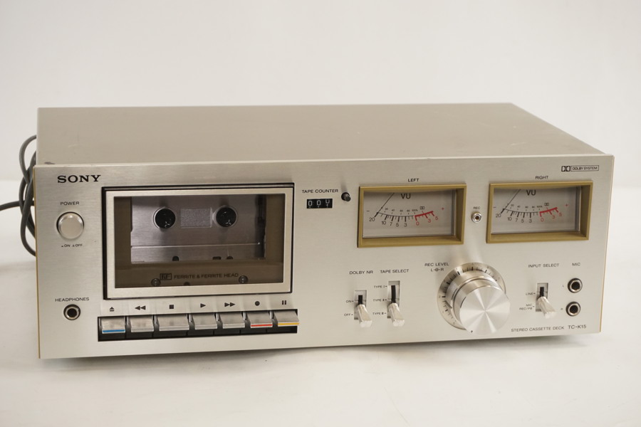 Sony TC-K15 vintage kassettbandspelare, stereo. BC255
