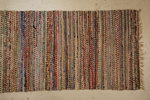 Trasmatta 205x93cm, röd, blå mm. B279