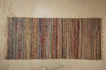 Trasmatta 205x93cm, röd, blå mm. B279