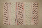Trasmatta 110x73cm, Vit, rosa, grön mm. B285