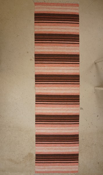 Plastmatta 260x67cm, brun, rosa mm. B287
