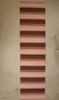 Plastmatta 260x67cm, brun, rosa mm. B287