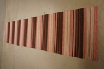 Plastmatta 260x67cm, brun, rosa mm. B287