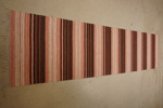 Plastmatta 260x67cm, brun, rosa mm. B287