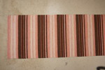 Plastmatta 260x67cm, brun, rosa mm. B287