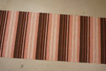 Plastmatta 260x67cm, brun, rosa mm. B287