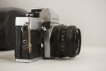 Praktica kamera reflex , blixt 3st objektiv mm. D115