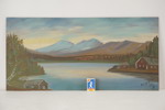 Borgafjäll 1991 tavla, landskap 71x34cm. M4/