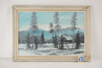 Stig Aspelin tavla, vinter, 68x48cm. M10/