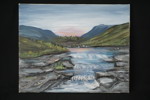 Tavla, flod 54,5x43,5cm. M12/