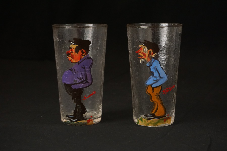 2st Sjöholm glas, handmålad. G9