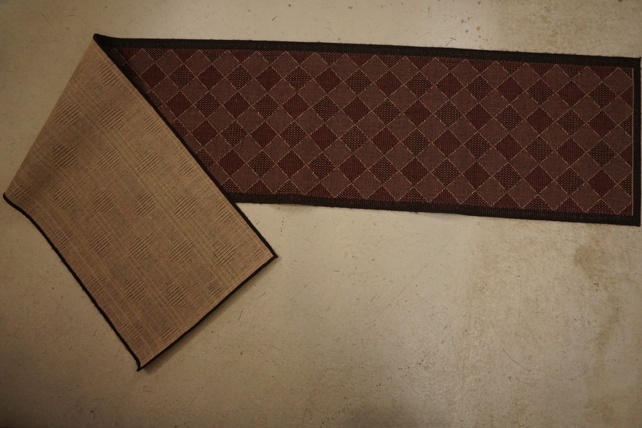 Långmatta 68x345cm, brun mm. B62