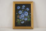 E. Haralambou tavla, blommor 19x25cm. A9/