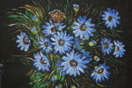 E. Haralambou tavla, blommor 19x25cm. A9/