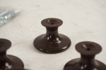 18st Vintage plastknoppar brun. A81/