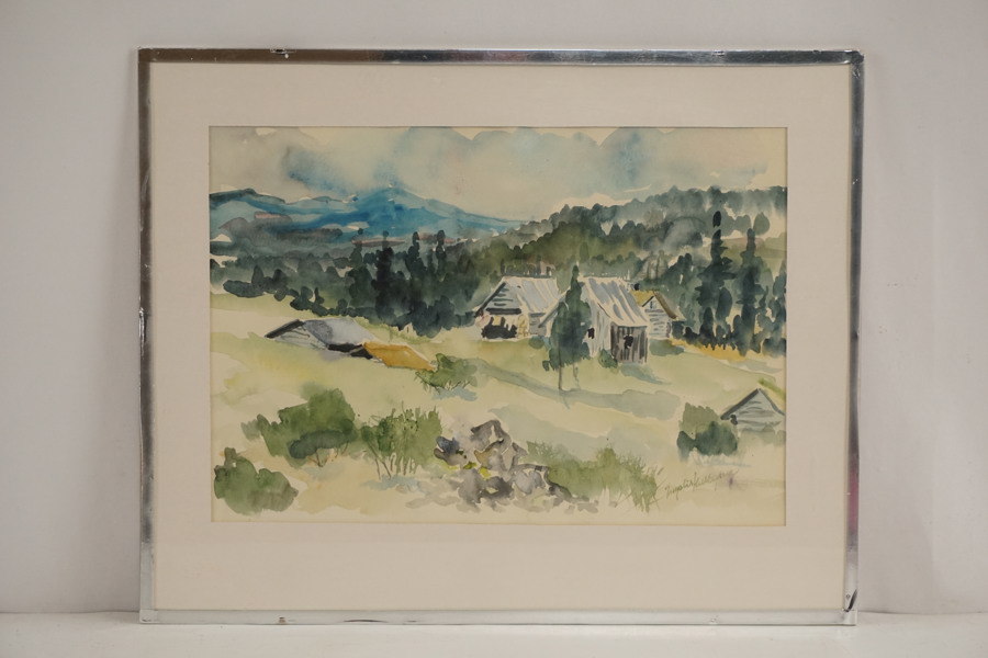 Tavla, berg, 50x40cm. M19/