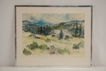 Tavla, berg, 50x40cm. M19/