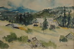 Tavla, berg, 50x40cm. M19/