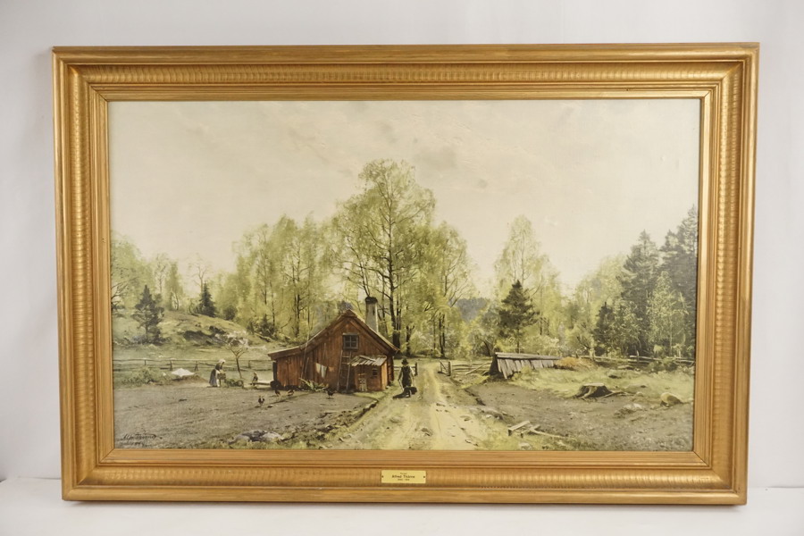 Torpet, Alfred Thörne, tryck 109x72cm. M2/