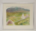 Tavla - Kyrkoruin 73x62. M41/