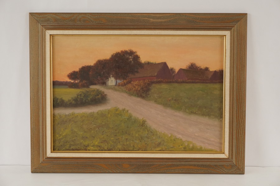 Wilhelm Widell - Bondgård 74x56. M42/