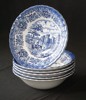 6st English ironstone, dessert/frukostskålar. G23