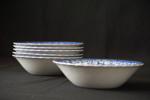 6st English ironstone, dessert/frukostskålar. G23