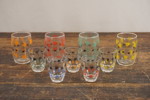 9st Vintage 1960s Atomic Shot snapsglas. G24
