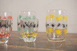 9st Vintage 1960s Atomic Shot snapsglas. G24