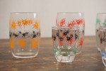 9st Vintage 1960s Atomic Shot snapsglas. G24