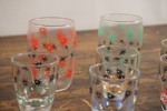 9st Vintage 1960s Atomic Shot snapsglas. G24