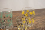 9st Vintage 1960s Atomic Shot snapsglas. G24