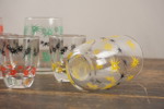 9st Vintage 1960s Atomic Shot snapsglas. G24