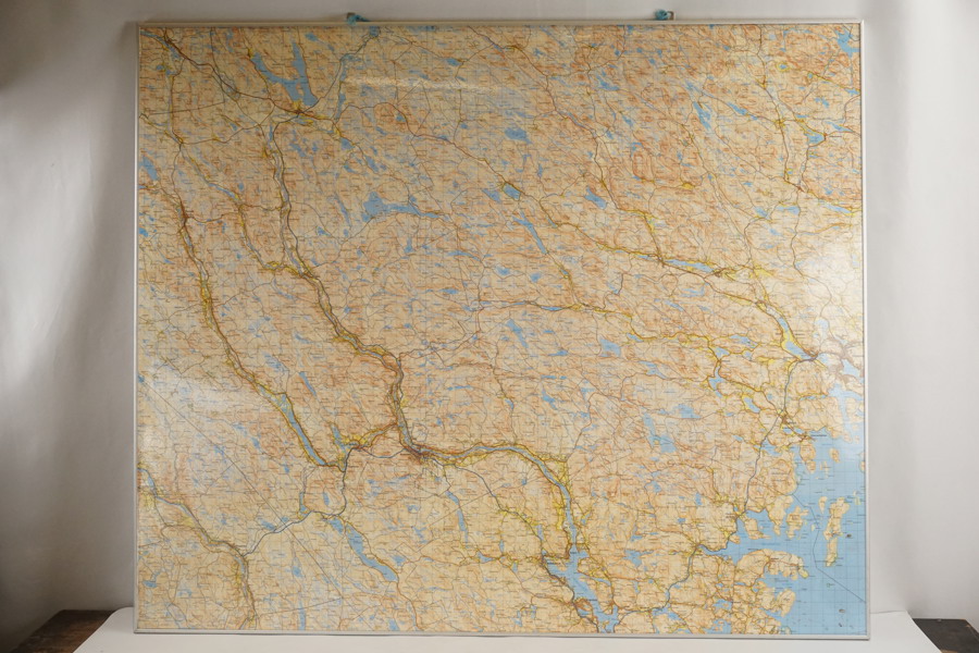 Sollefteå Karta på panel. M13
