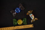Nybro ljusstake, Karameller i muranoglas mm, G36