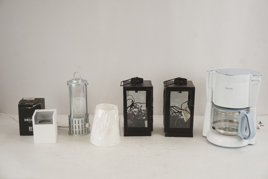 Philips kafemaskin, Decor väglampa mm. BC161