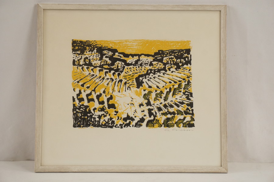 Gösta Gierow, Litografi 39,5x35cm. M41