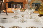 Bricka, möbelfötter, ölglas Carlsberg mm. BC39/