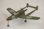 Saab J21 F9, modellflygplan. G12/