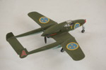 Saab J21 F9, modellflygplan. G12/