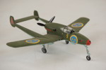 Saab J21 F9, modellflygplan. G12/