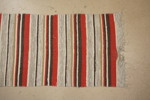 Plastmatta 240x60cm, Vit, röd mm. B289/