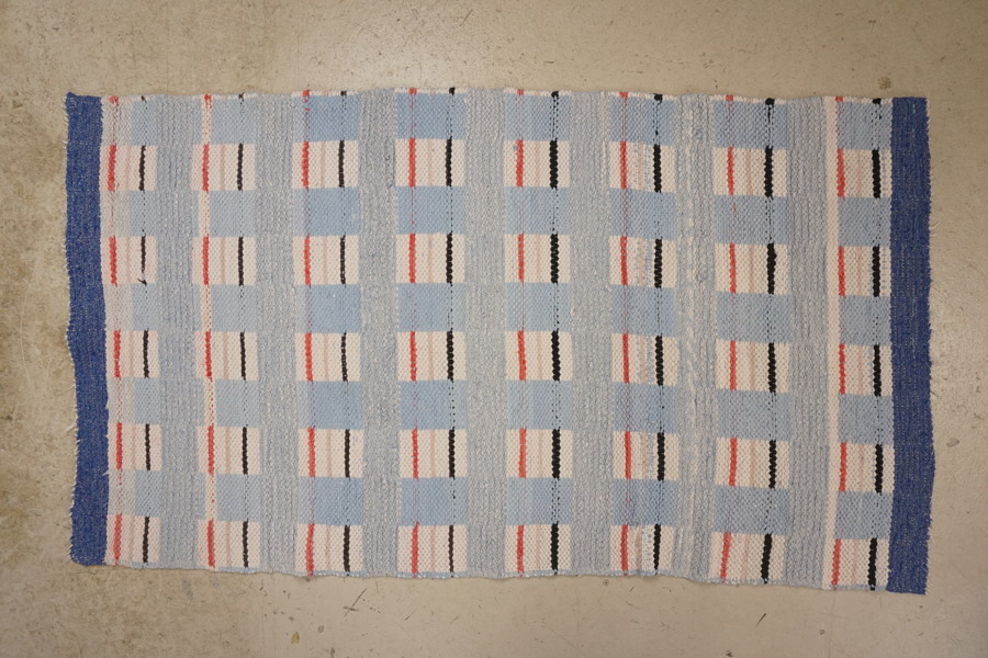 Matta 155x87cm, blå mm. B293/