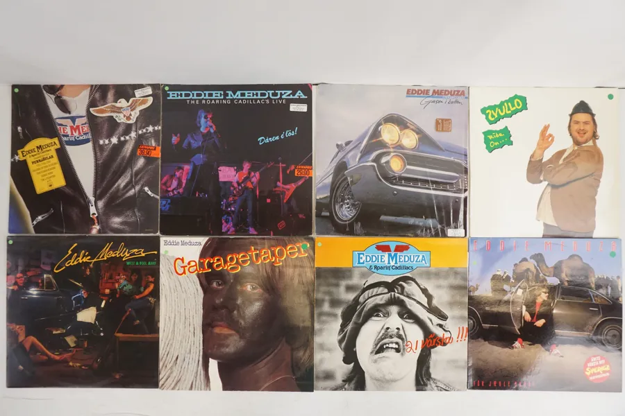 7st Eddie Meduza & 1st Svullo vinylskiva LP-skiva.. Bc77