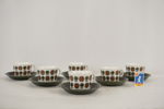 6st Berit Ternell Upsala Ekeby Inka kaffekoppar. G54