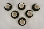 6st Berit Ternell Upsala Ekeby Inka kaffekoppar. G54