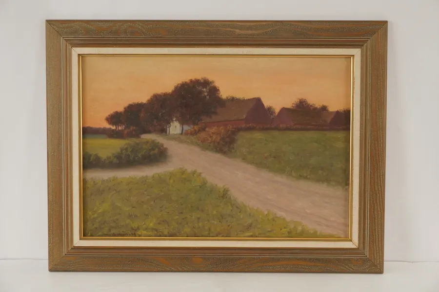 Wilhelm Widell - Bondgård 74x56. M42/