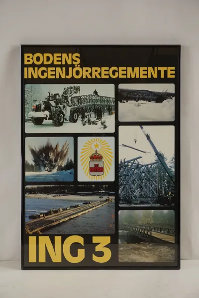 Affisch ING3, militär 42x60cm. M28/