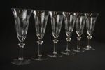 6st Blåklocka champangeglas. G17